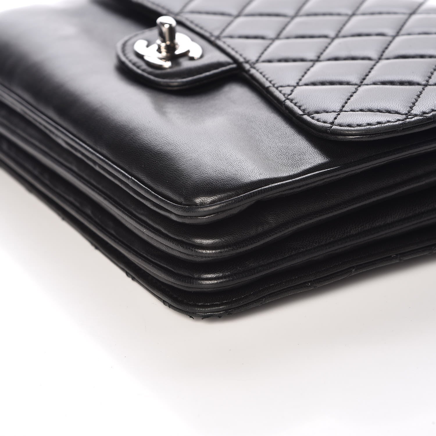 Chanel Lambskin Quilted Flap Black 6 of 10