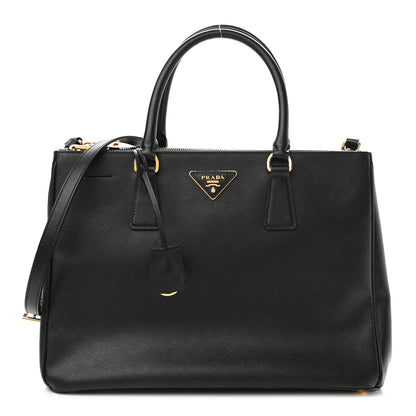 Prada Saffiano Medium Galleria Double Zip Tote Black 1 of 10
