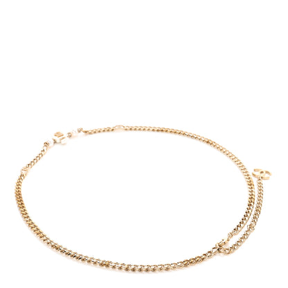 Chanel Pearl Resin Crystal CC No 5 Perfume Bottle Chain Belt Gold Pearly White 2 of 5