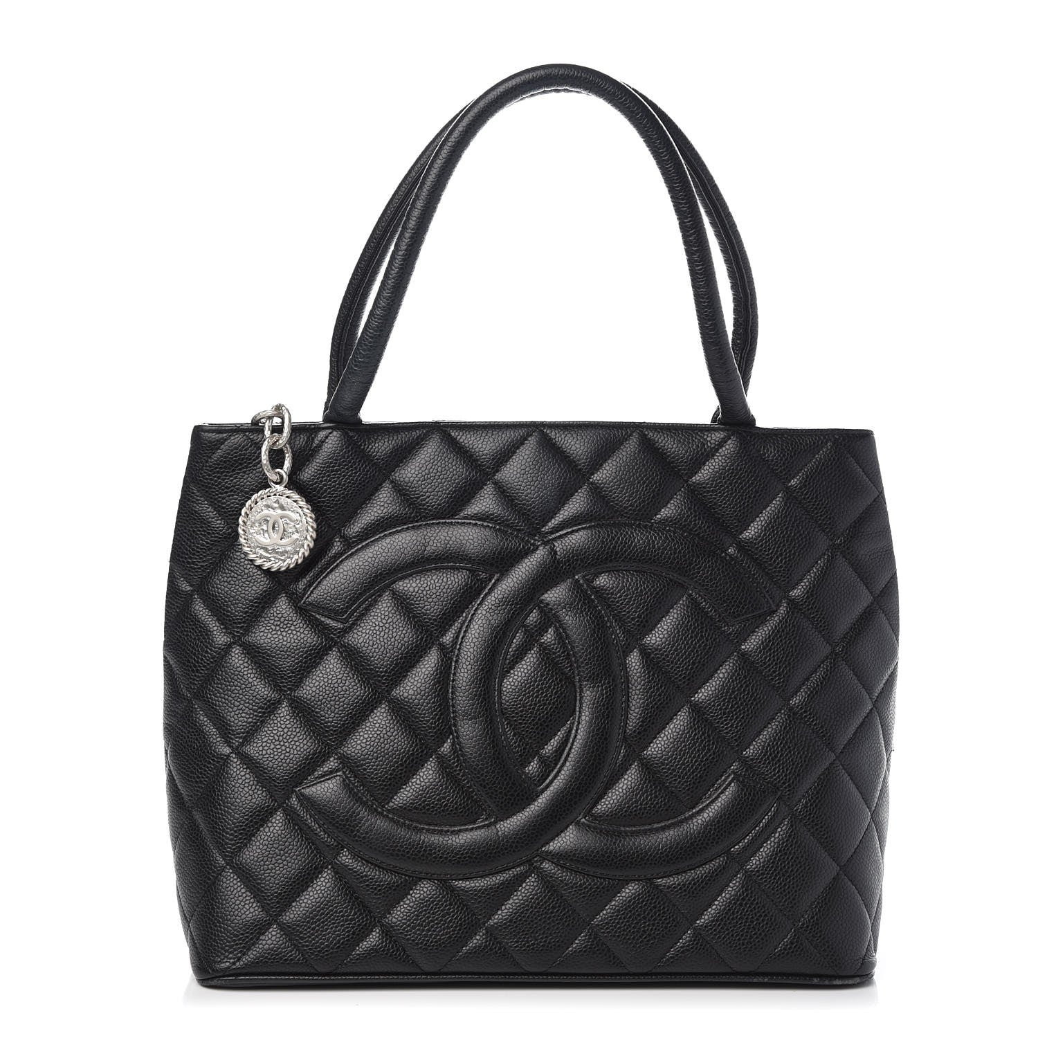 Chanel Caviar Quilted Medallion Tote Black 1 of 8