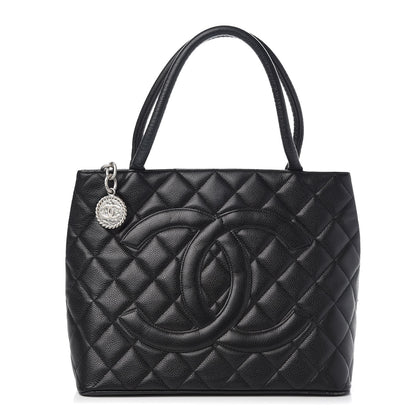 Chanel Caviar Quilted Medallion Tote Black 1 of 8