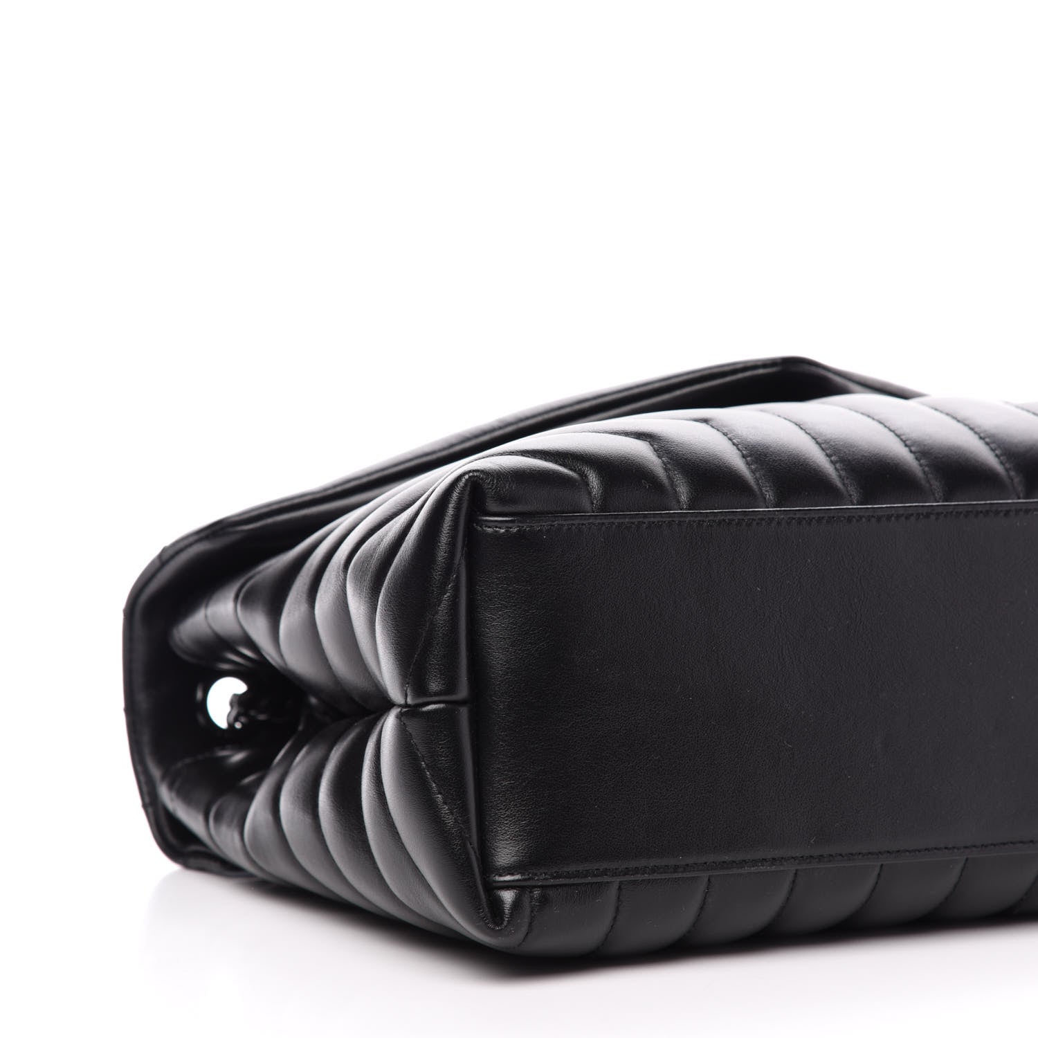 Saint Laurent Calfskin Y Quilted Monogram Medium Loulou Chain Satchel Black 10 of 12