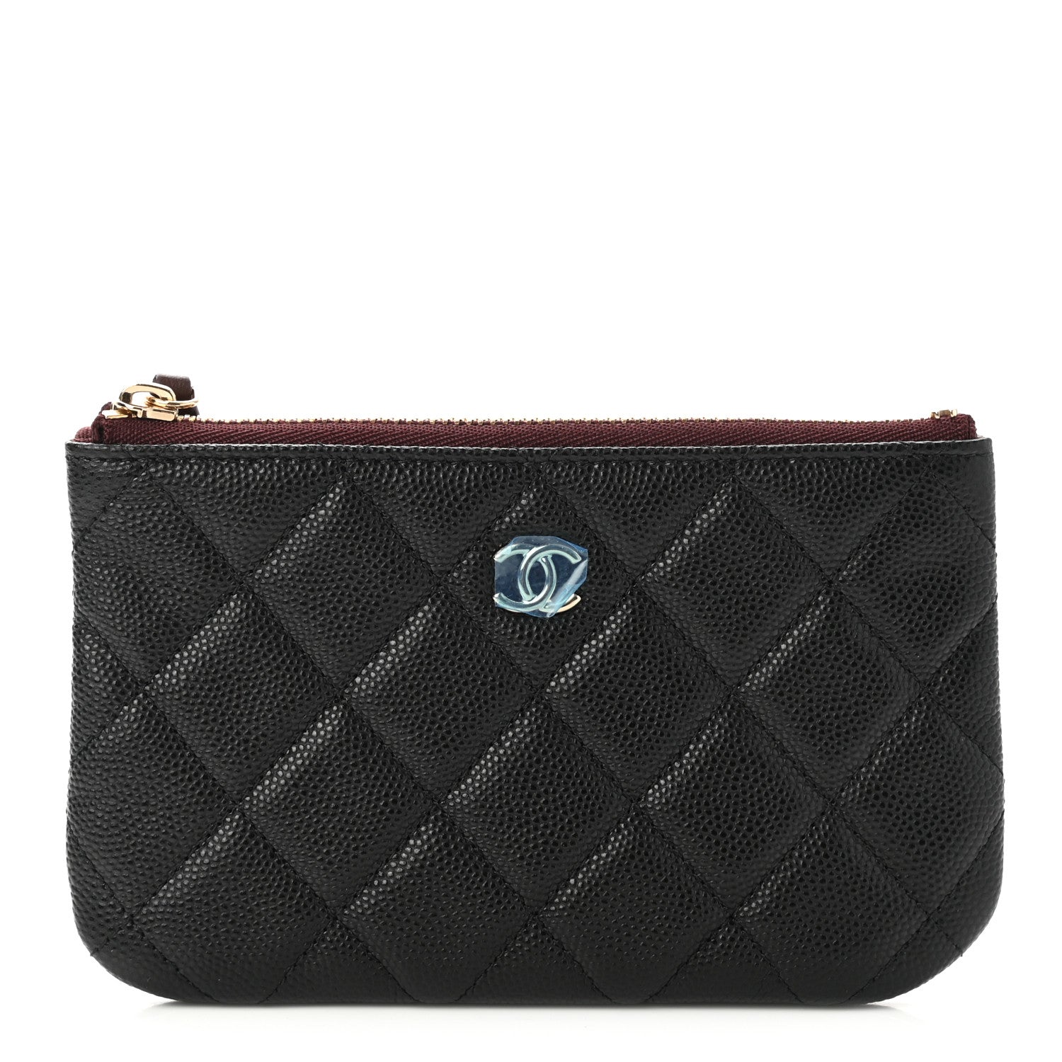 Chanel Caviar Quilted Small Cosmetic Case Black 1 of 8