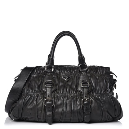 Prada Nappa Gaufre Shopping Satchel Black 3 of 39