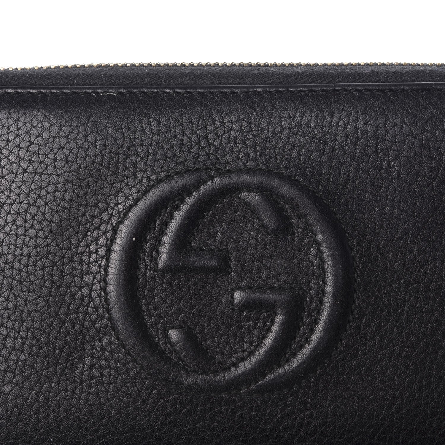 Gucci Calfskin Soho Zip Around Wallet Black 5 of 5
