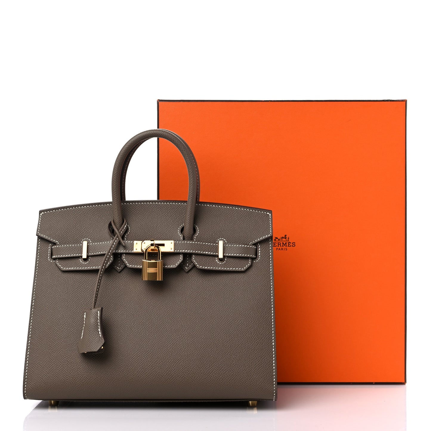 Epsom Birkin Sellier 25 Etoupe