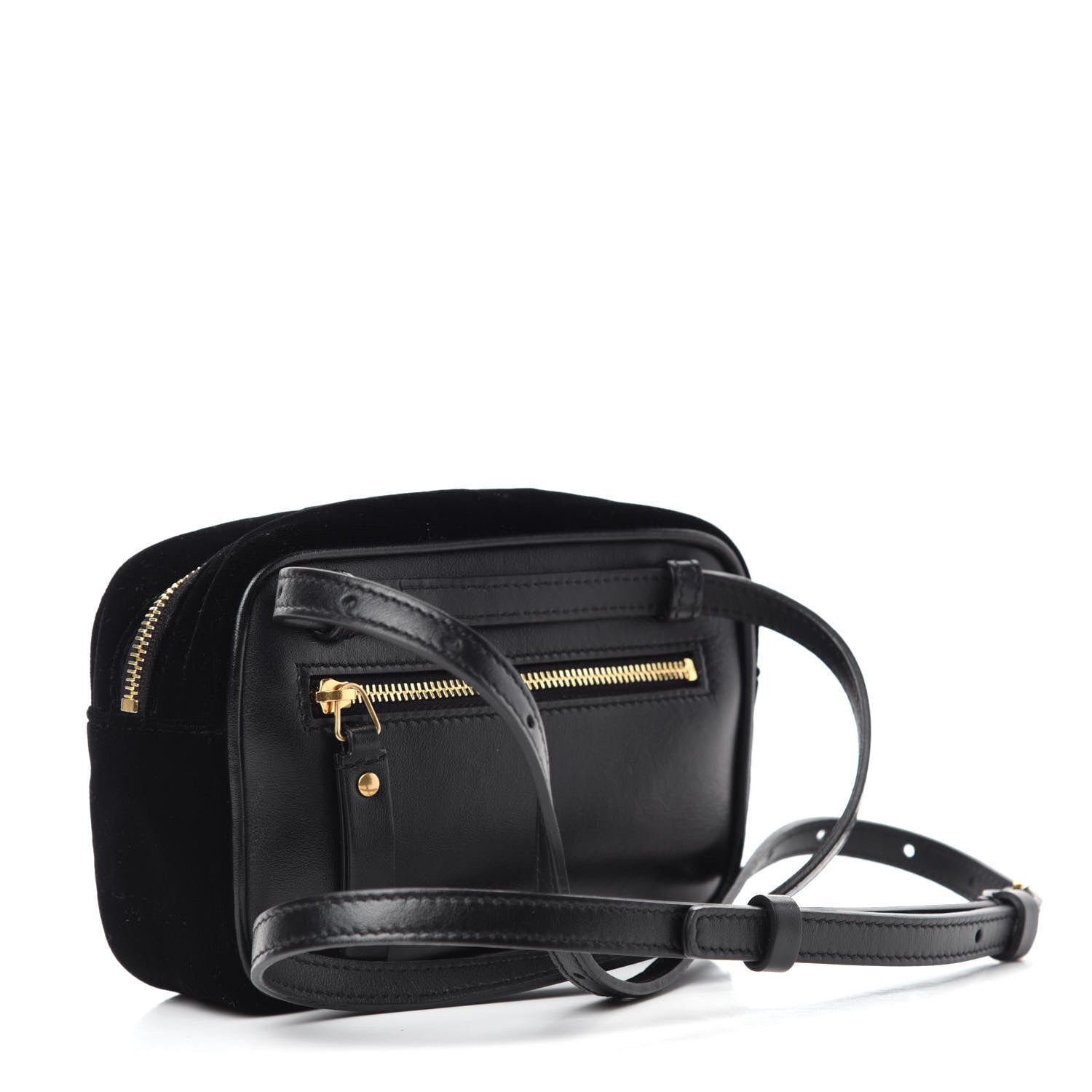 Saint Laurent Velour Matelasse Monogram Lou Belt Bag Black 3 of 11