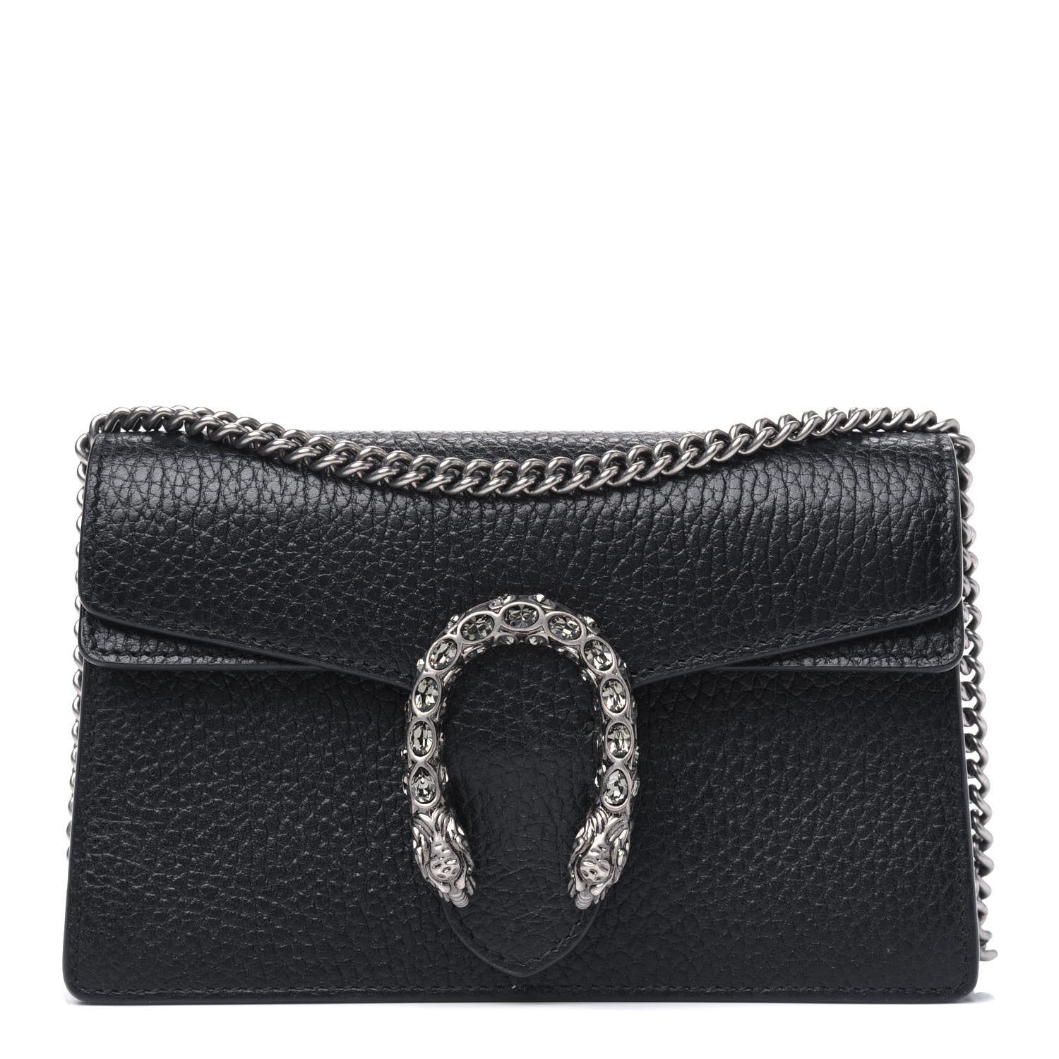 Gucci Calfskin Super Mini Dionysus Shoulder Bag Black 1 of 5