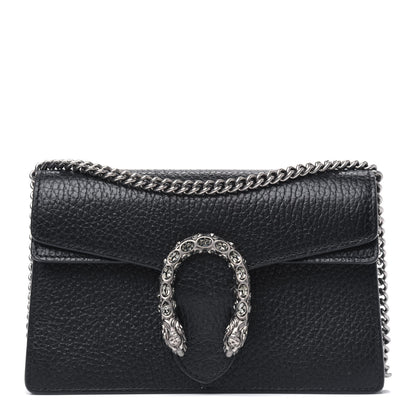 Gucci Calfskin Super Mini Dionysus Shoulder Bag Black 1 of 5
