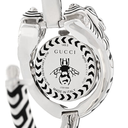 Gucci Sterling Silver Black Mother of Pearl 23mm Dionysus Quartz Watch 4 of 5