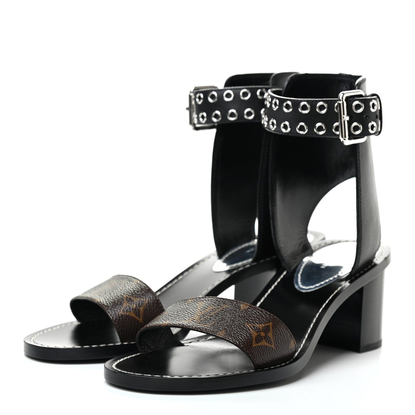 Calfskin Monogram Passenger Sandals 40 Black