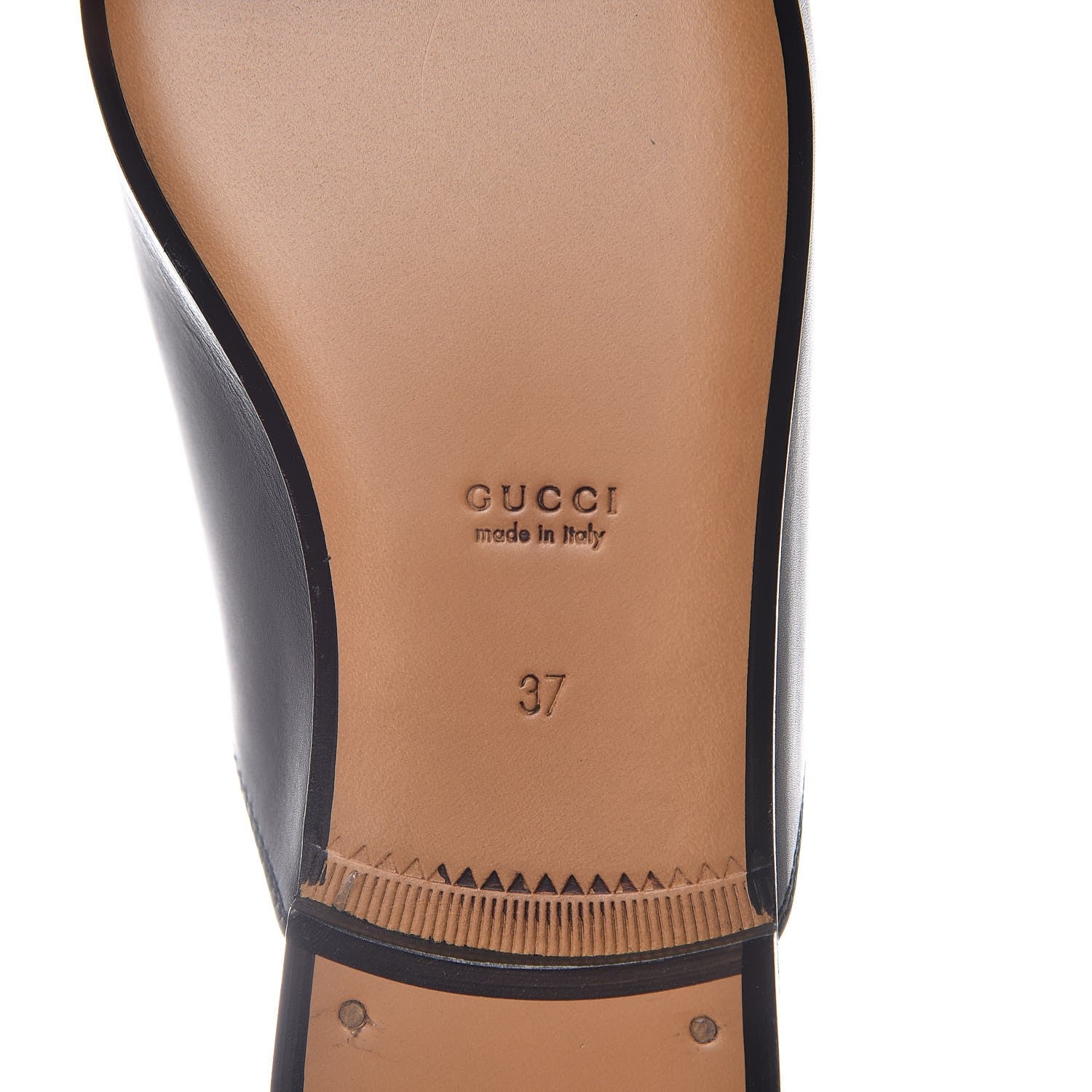 Gucci Calfskin Womens Princetown Slippers 37 Black 6 of 9