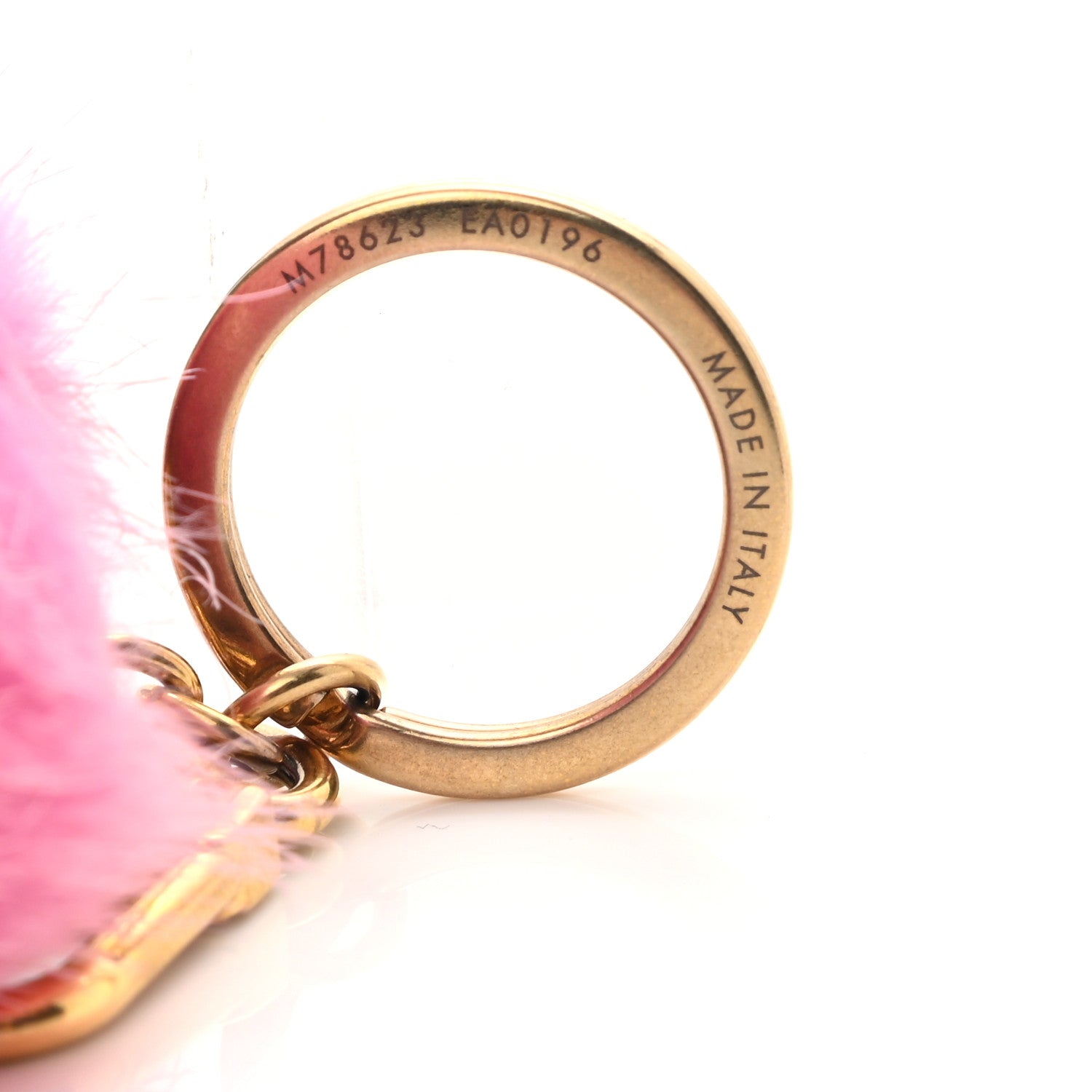 Louis Vuitton Mink Fluo Bubble Bag Charm Key Holder Pink 3 of 3