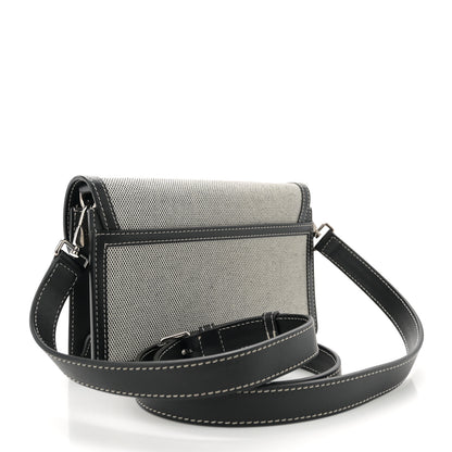 Burberry Cotton Canvas Horseferry Print Crossbody Black 3 of 13