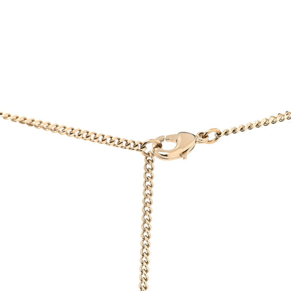 Chanel Enamel CC Logo Chain Necklace Ruthenium Pink 4 of 6