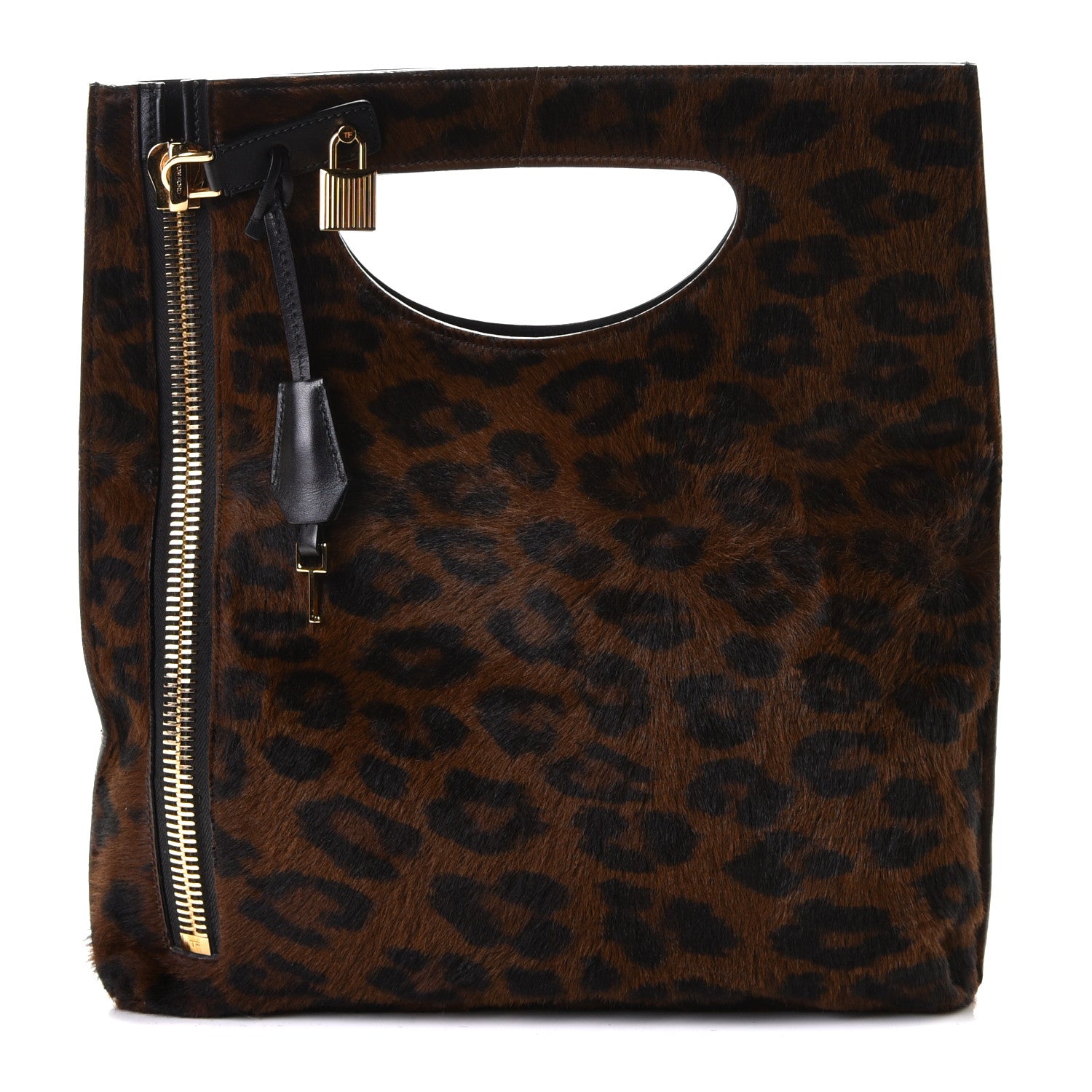 Tom Ford Calf Hair Small Alix Shoulder Bag Brown 1 of 6