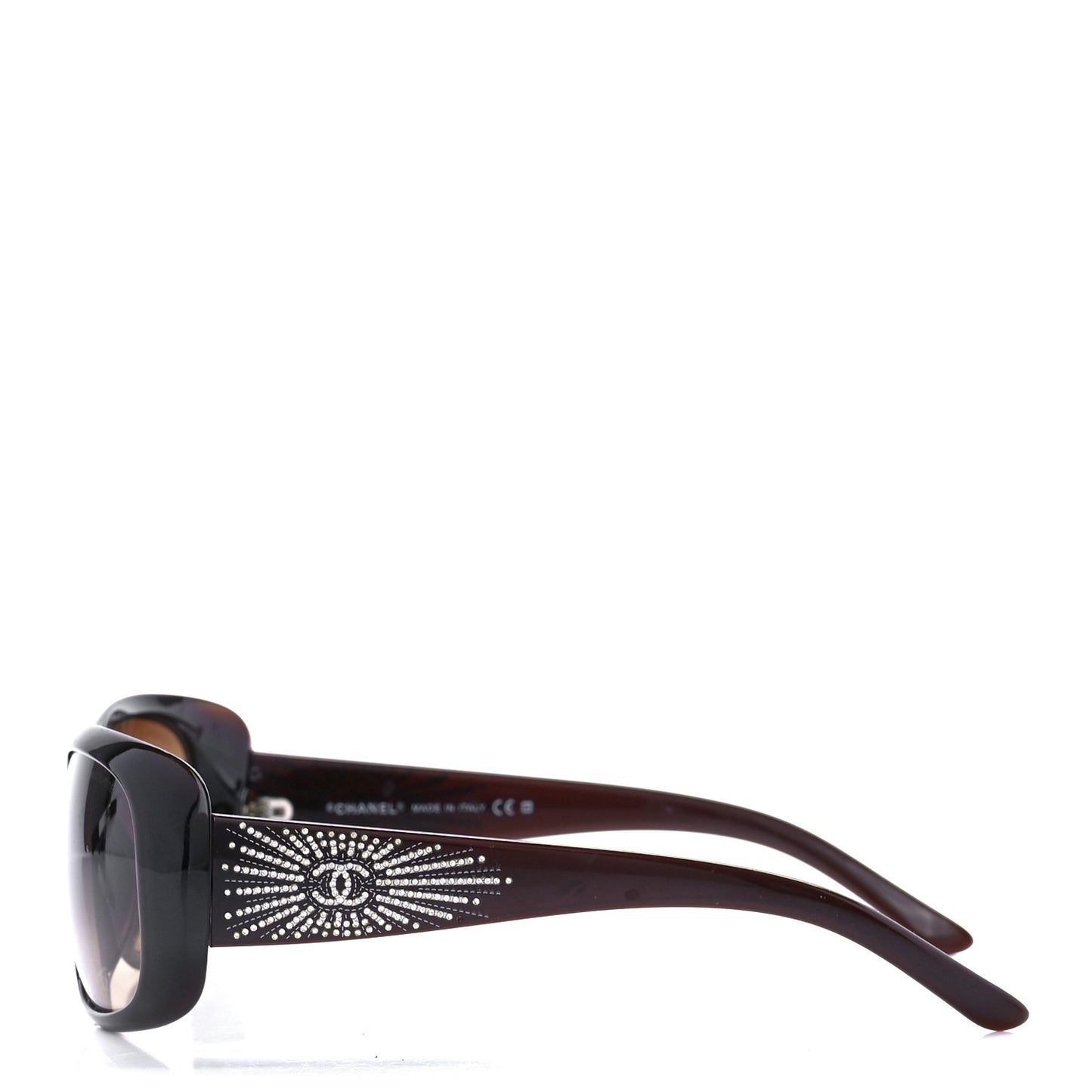 Crystal CC Logo Sunglasses 6026-B Brown