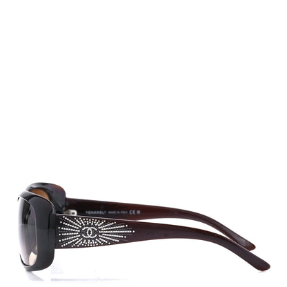 Chanel Crystal CC Logo Sunglasses 6026-B Brown 3 of 8