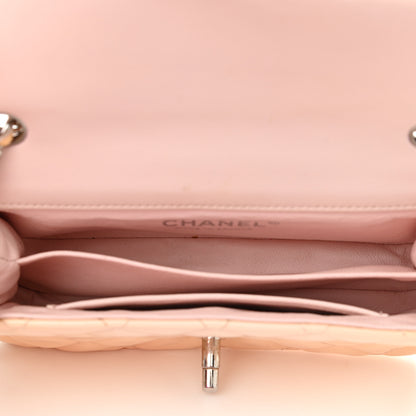 Chanel Patent Calfskin Quilted Extra Mini Flap Pink 4 of 14