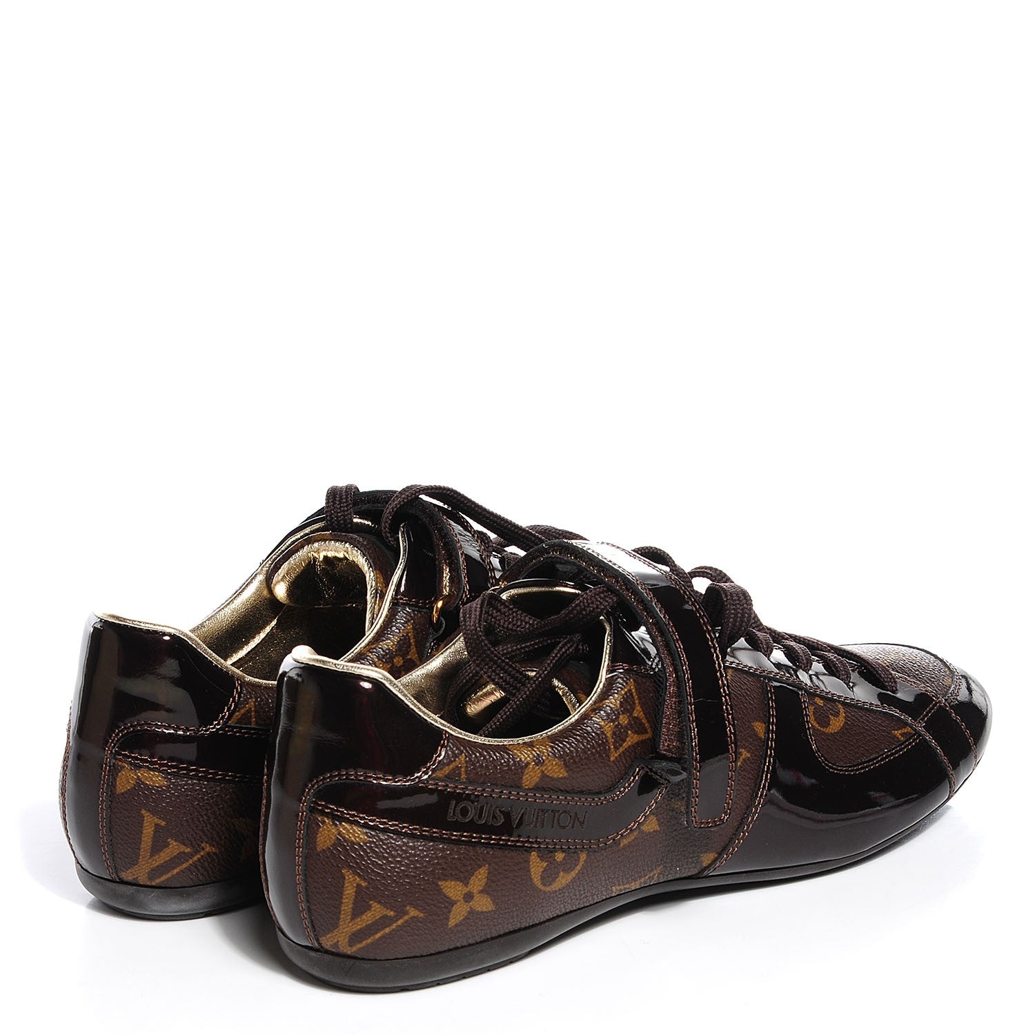 Louis Vuitton Patent Monogram Globe Trotter Sneakers 37.5 4 of 6