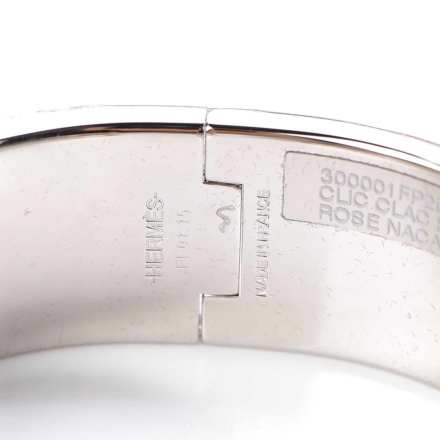 Hermes Enamel Wide Clic Clac H Bracelet PM Rose Nacarat 5 of 5