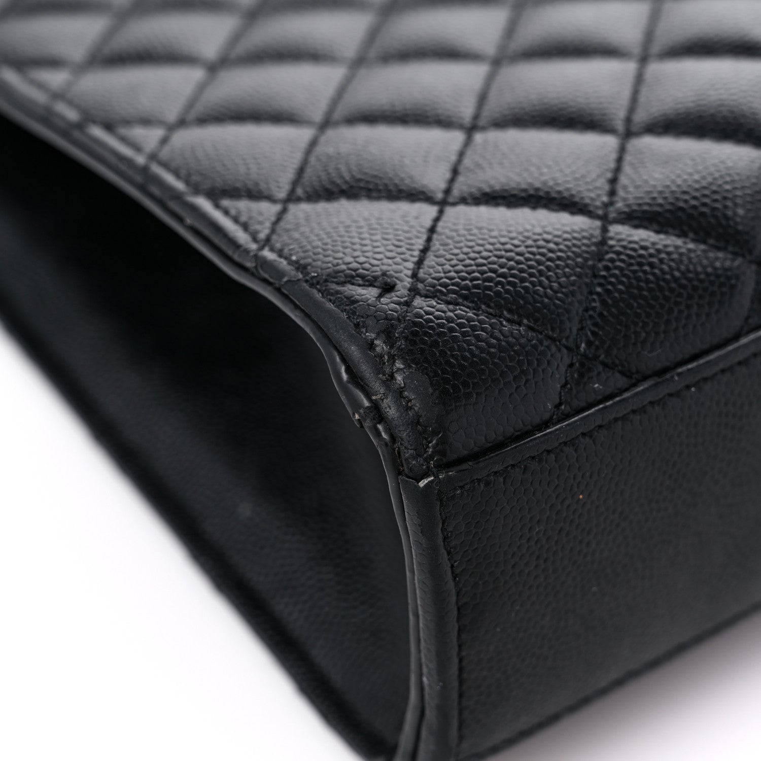 Saint Laurent Grain De Poudre Textured Mixed Matelasse Large Triquilt Monogram Satchel Black 8 of 16