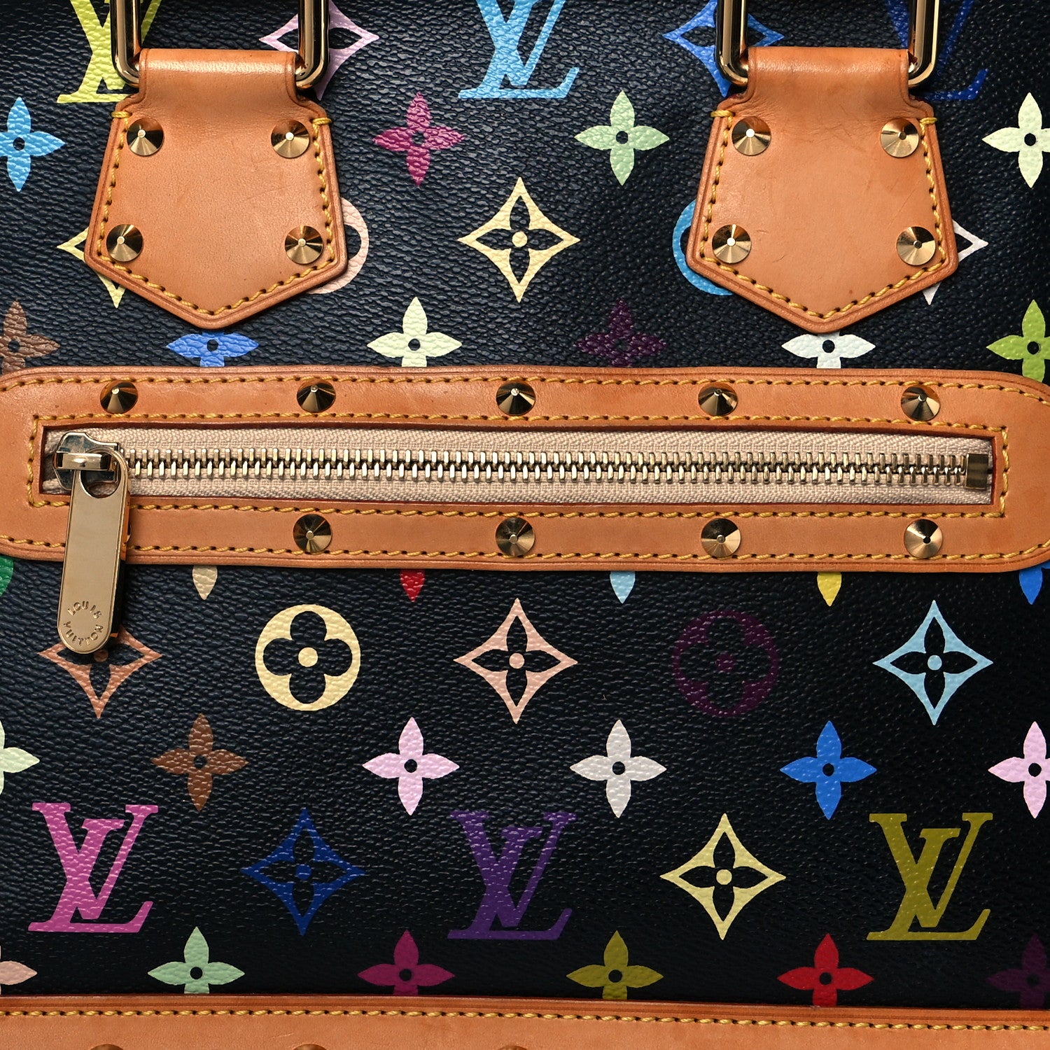 Louis Vuitton Monogram Multicolor Alma Black 8 of 11