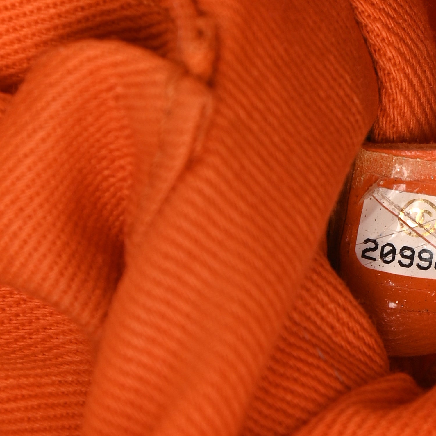Chanel Canvas Deauville Bowling Bag Orange 7 of 9