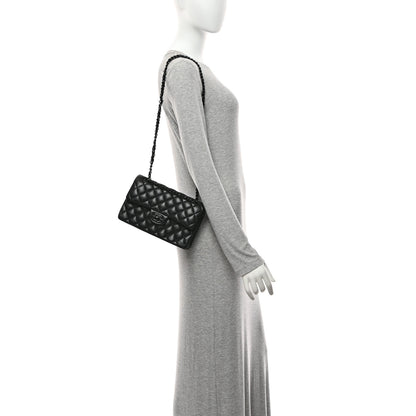 Chanel Lambskin Quilted Small Double Flap So Black 2 of 10