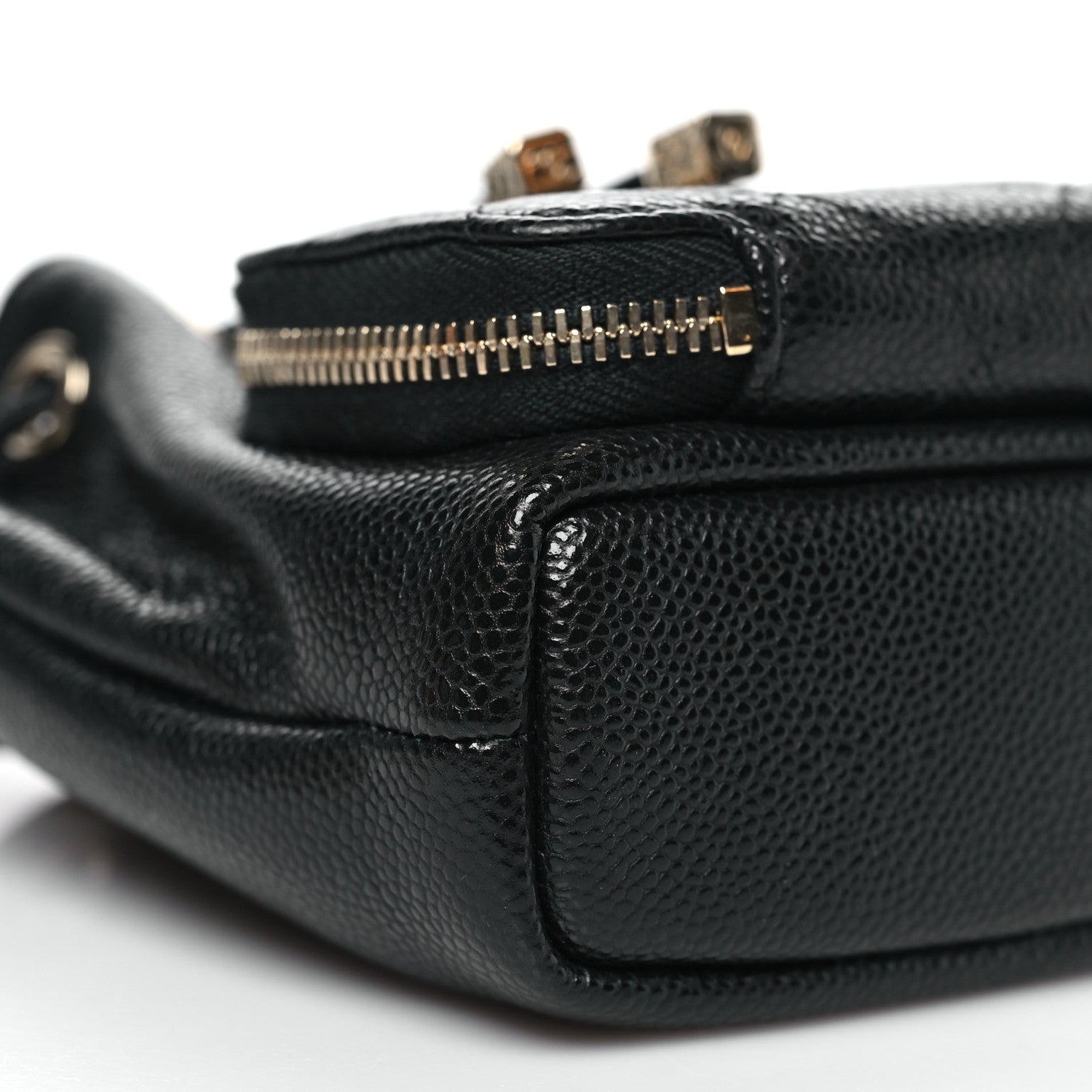 Chanel Caviar Quilted Mini CC Pocket Bucket Bag Black 9 of 10