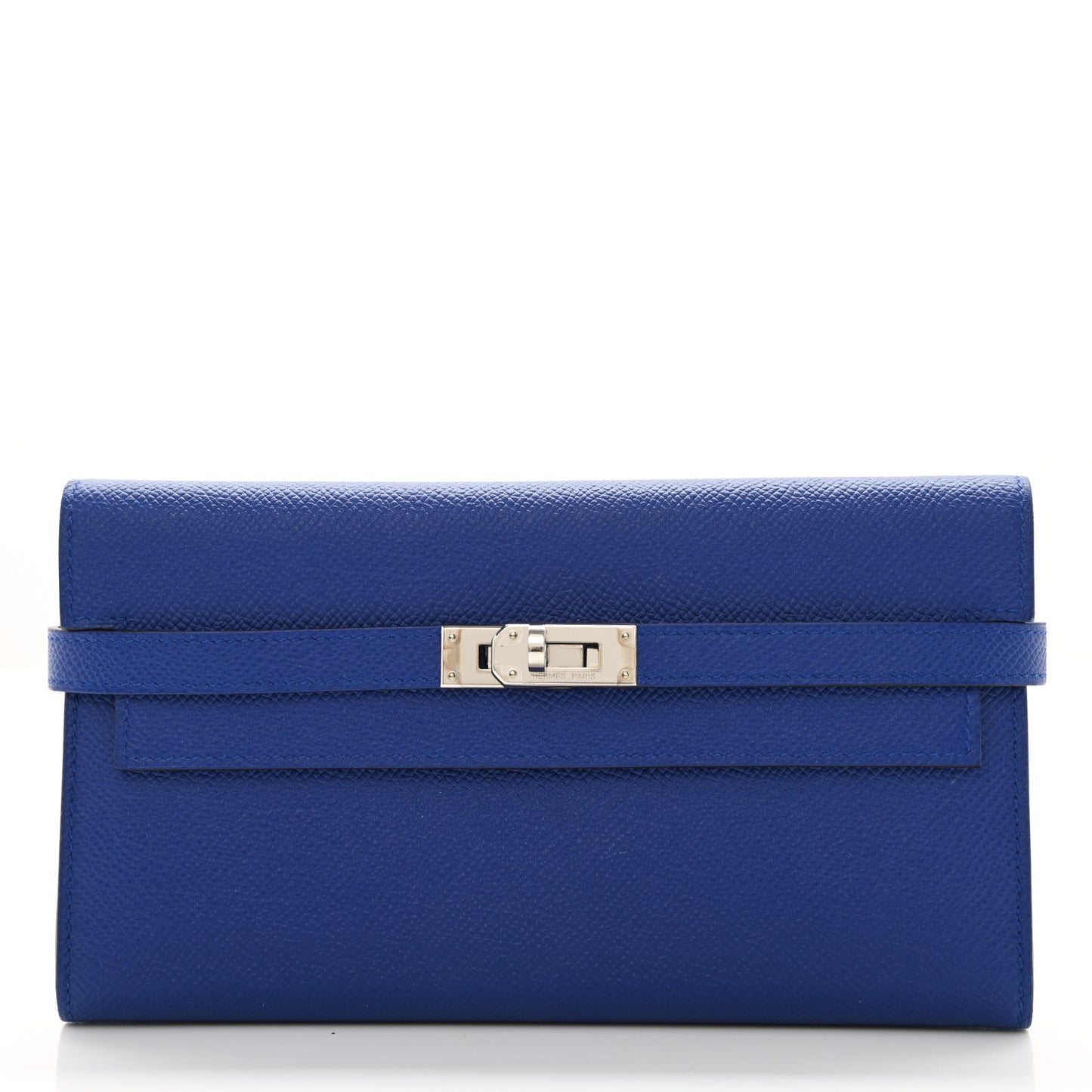 Epsom Kelly Longue Wallet Bleu Electrique