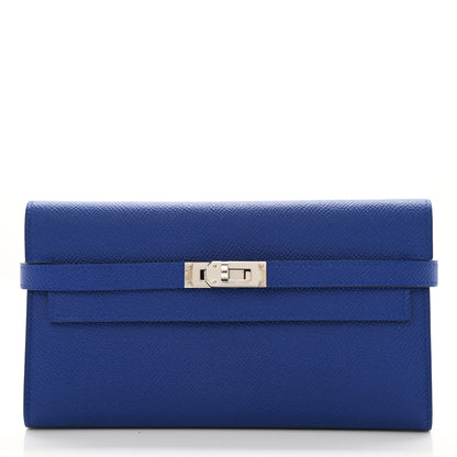 Hermes Epsom Kelly Longue Wallet Bleu Electrique 1 of 6