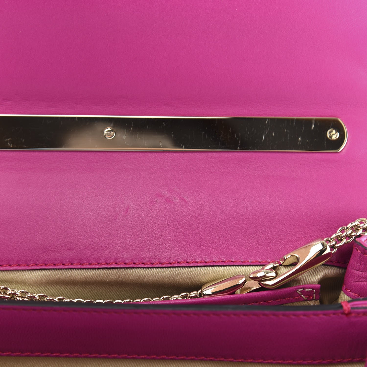 Valentino Garavani Nappa Va Va Voom Shoulder Bag Fuxia 10 of 15
