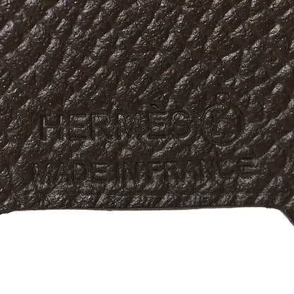 Hermes Epsom Togo Petit H Elephant Bag Charm Bleu Saphir Chocolate 3 of 3