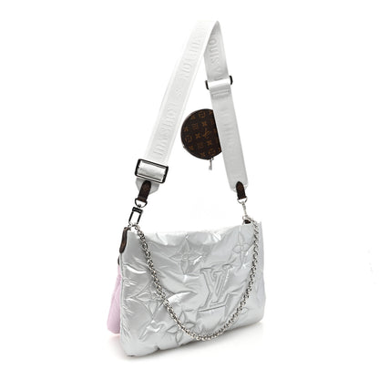 Louis Vuitton Econyl Monogram Pillow Maxi Multi Pochette Accessories Silver Pale Pink 3 of 10