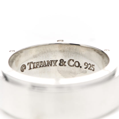 Tiffany Sterling Silver 9mm Metropolis Screw Band Ring 65 11 4 of 4