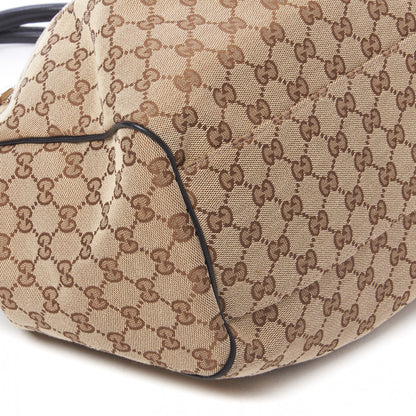 Gucci Monogram Large Sukey Tote Beige Ebony Black 6 of 9