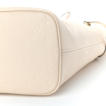 Louis Vuitton Empreinte Monogram Giant Neverfull MM Cream 8 of 9