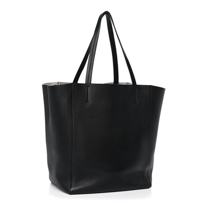 Celine Grained Calfskin Medium Horizontal Cabas Phantom Black 3 of 19