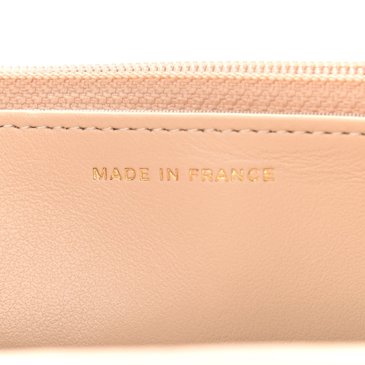 Caviar Quilted Coco Candy Wallet On Chain WOC Beige