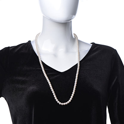 Mikimoto 14K White Gold 6-6.5mm Akoya Pearl Strand Necklace 28 2 of 7