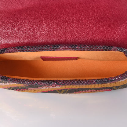 Louis Vuitton Monogram Sequins Savage Cub Clutch Rose 8 of 8
