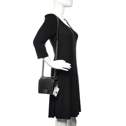 Chanel Caviar Quilted Small Boy Flap Black 2 of 12