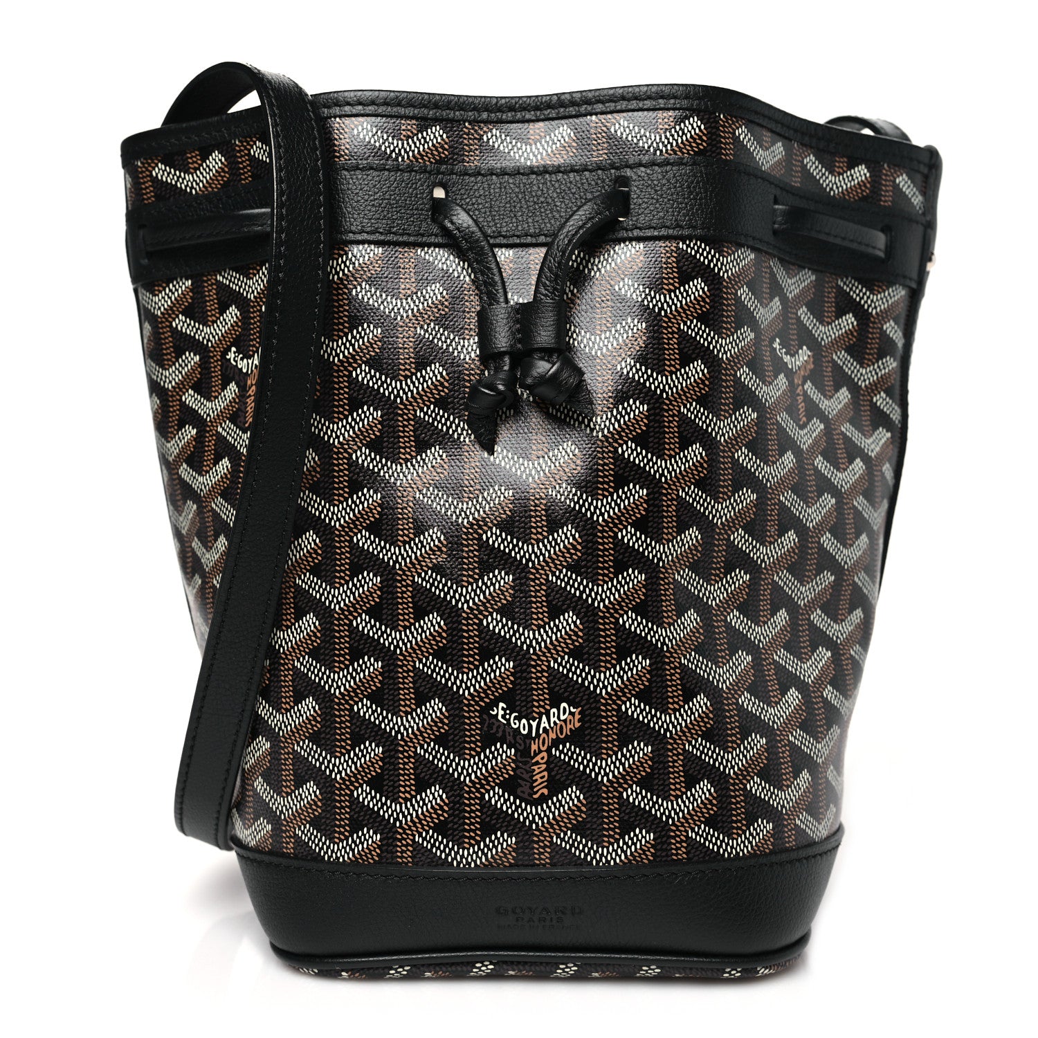 Goyard Goyardine Petit Flot Bucket Bag PM Black 1 of 9