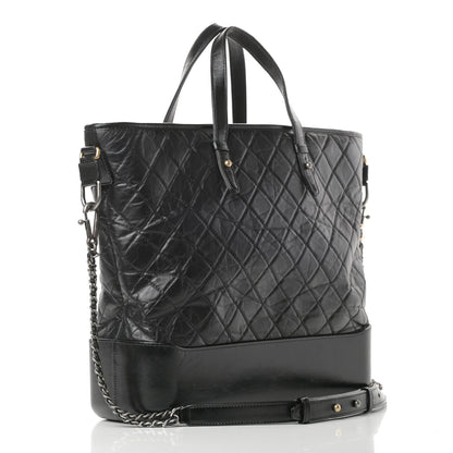 Chanel Calfskin Quilted Large Gabrielle Shopping Tote Black 3 of 17