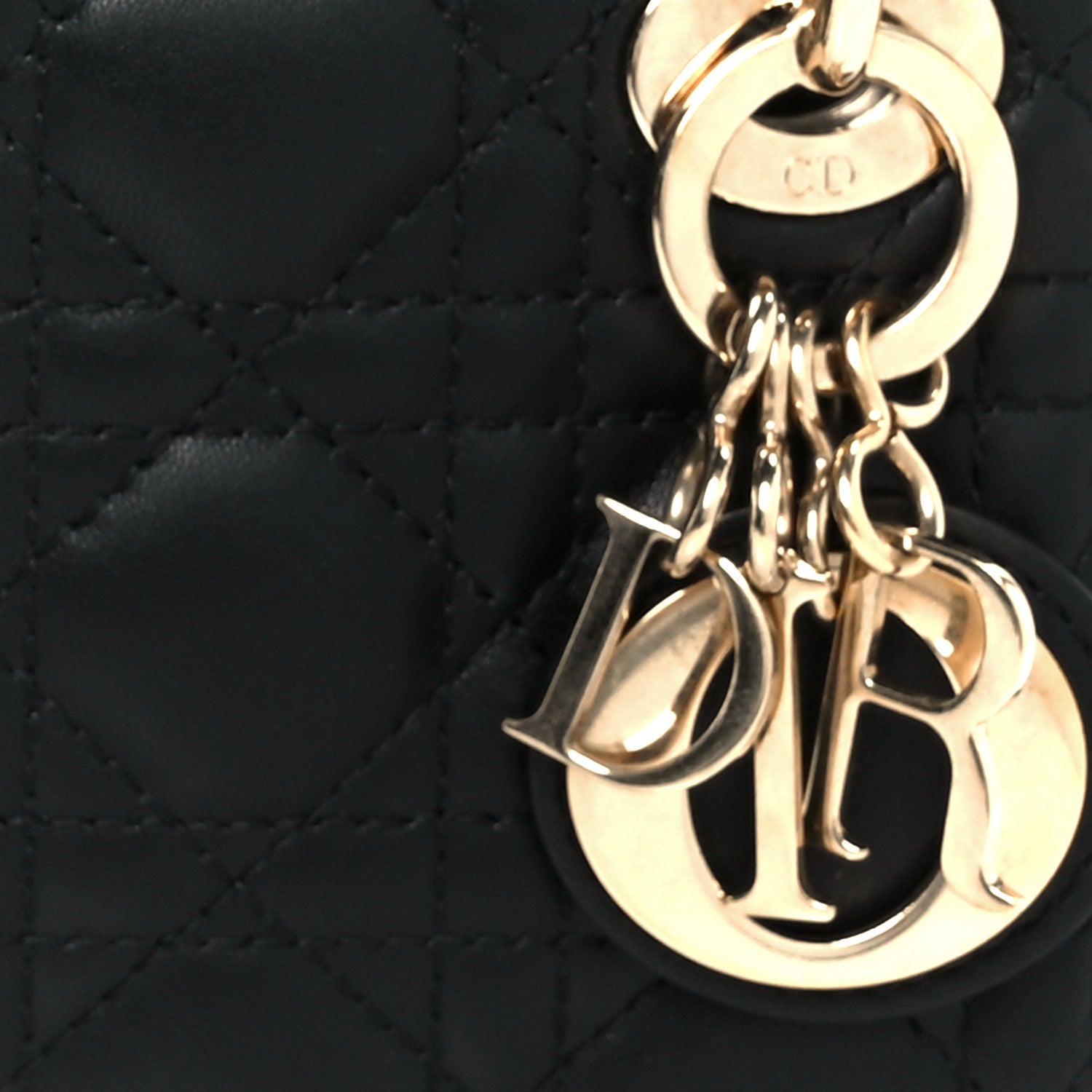 Christian Dior Lambskin Cannage Micro Lady Dior Black 8 of 10