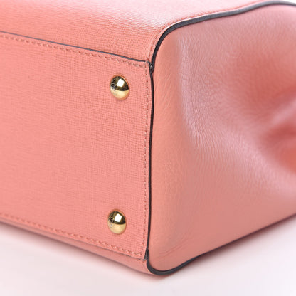 Fendi Vitello Elite Petite 2Jours Tote Pesca 10 of 17