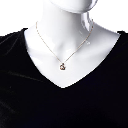 Bulgari 18K Rose Gold Diamond Fiorever Pendant Necklace 2 of 5