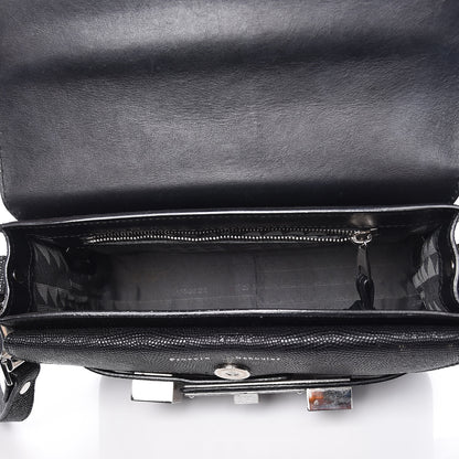 Proenza Schouler Calfskin Lizard Embossed Mini PS11 Classic Shoulder Bag Black 5 of 13