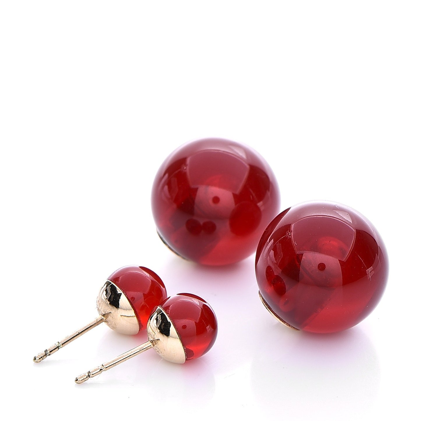 Mise En Dior Tribal Earrings Red